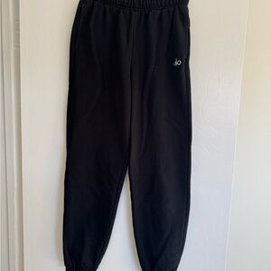 ALO Yoga Kids Black Jogger Sweatpants with Subtle Logo